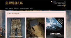 Desktop Screenshot of clawgear.at