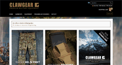 Desktop Screenshot of clawgear.com